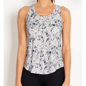 NWOT Marika Liz Tank Athletic Black Speckle Tie Dye 2X